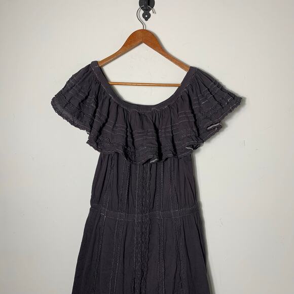 Womens Spell Off The Shoulder Dress Black Size M EUC! - Picture 3 of 4